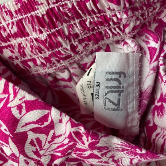 90's Vintage pink and white floral shorts size petite small by Fritzi - Picture 3 of 3